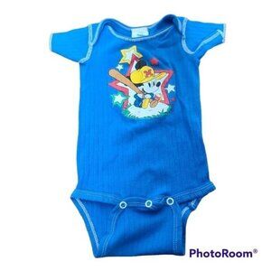 Vintage Baby Mickey Mouse Baseball baby Outfit